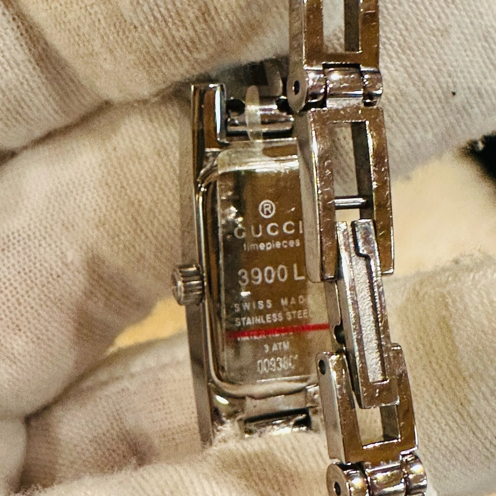 🔥 ❌SOLD ❌GUCCI WATCH BRACELET STAINLESS STEEL SIZE 6" w/ New Battery - Picture 5 of 10